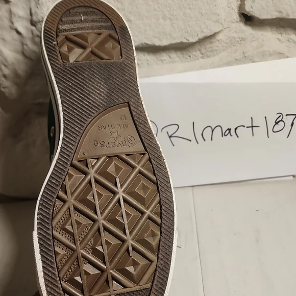 Converse Dark Green Sneakers with White Sole - Picture 3 of 6